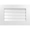 Ekena Millwork Vertical Surface Mount PVC Gable Vent: Functional, w/ 3-1/2"W x 1"P Standard Frame, 26"W x 18"H GVPVE26X1801SF - alternate 1